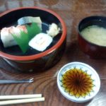 札幌かに本家「豊臣会席-寿司3種とかに汁（2019/1/12）」