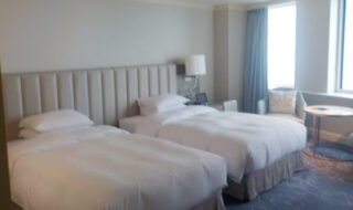 名古屋マリオットアソシアホテル「デラックスツイン（38㎡）ベッド×2台」