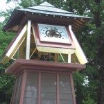 岡崎城のからくり時計（閉じる最中）