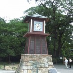 岡崎城のからくり時計（閉じている状態）
