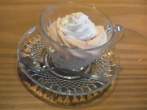 cafe mitte「季節限定さくらのシルクアイス」