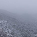 白川郷　荻町城跡展望台からの山の景色（2018/12/9）
